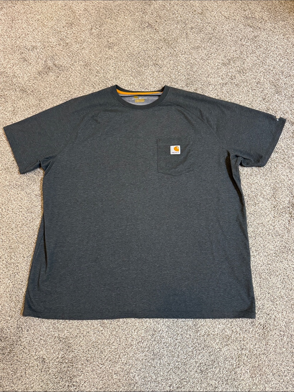 Carhartt Men's Short Sleeve Pocket Tee - Dark Heather Gray